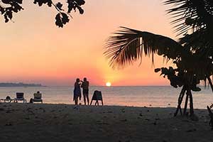 Seven Mile Beach Sunset in Negril Jamaica